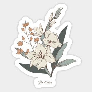 Gladiolus Sticker